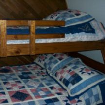 bunk beds in bears den ready for your vacation