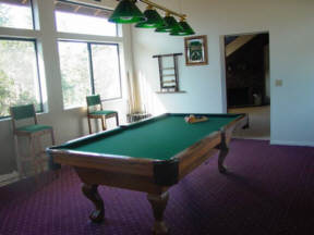 One of the pool tables.