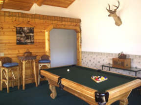 Pool Table and play area