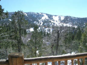 View of Bear Mountain skiiing