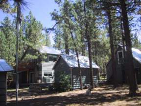 Starvation Flats ranch view of bunkhouse